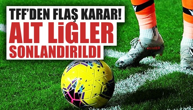 TFF'den 2. Lig, 3 Lig ve Bölgesel Amatör Lig kararı!